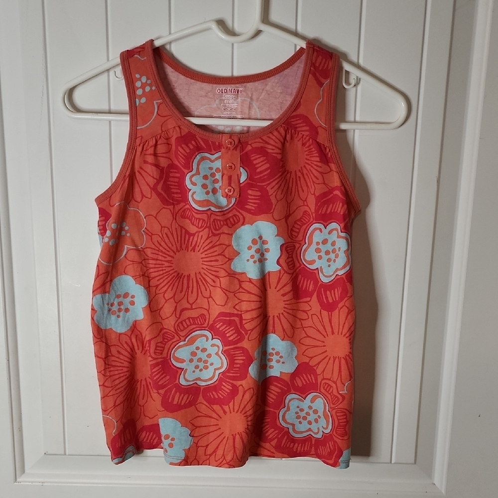 Colorful Floral Sleeveless Top